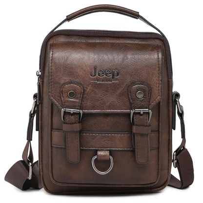 JEEP Multi-function Leather Business Shoulder Bag